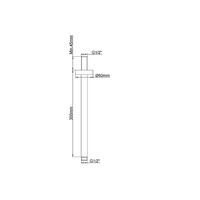 Douchearm Wiesbaden Caral Met Plafondbevestiging 30 cm Geborsteld Brons Koper