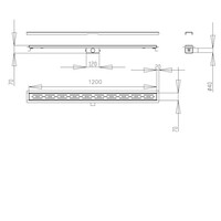 Douchegoot Best Design Nice Met Flens 120cm RVS