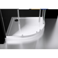 Douchecabine Best Design Project 1/4 Ronde Douchecabine 90x90x190cm Glas 5mm Aluminium Profiel