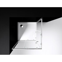 Best-Design "Project" Douche Hoekinstap 100x100x190cm Glas 5mm Aluminium Profiel