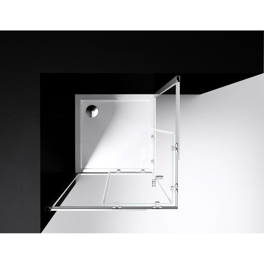 Best-Design "Project" Douche Hoekinstap 100x100x190cm Glas 5mm Aluminium Profiel