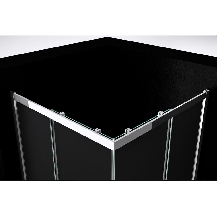 Best-Design "Project" Douche Hoekinstap 100x100x190cm Glas 5mm Aluminium Profiel