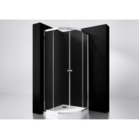 Best-Design "Project" 1/4 Ronde Douchecabine 100x100x190cm Glas 5mm Aluminium Profiel