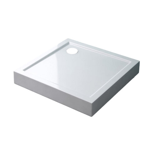 Best-Design "Project" Opbouwdouchebak Vierkant 100x100x14 cm Glans Wit 