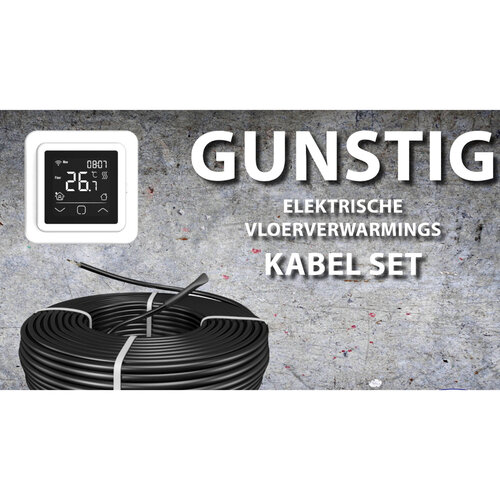 Best-Design "Gunstig" Vloerverwarmings Kabel Set 29,4 Mtr 500 Watt 