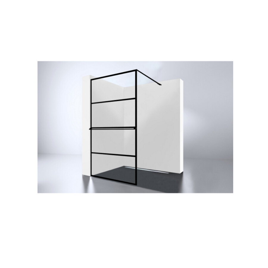 Best-Design "Noire" Losse Handdoekbeugel Tbv.Inloopdouche 900 mm