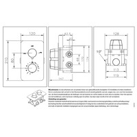 Best-Design "One-Pack" Inbouw-Regendoucheset "Nancy-M-300" Mat-Goud