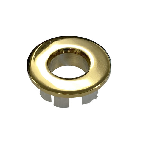 Best-Design "Nancy" Glans-Goud Inzet/Overloop Ring (open) Tbv.Wastafel/Kom 