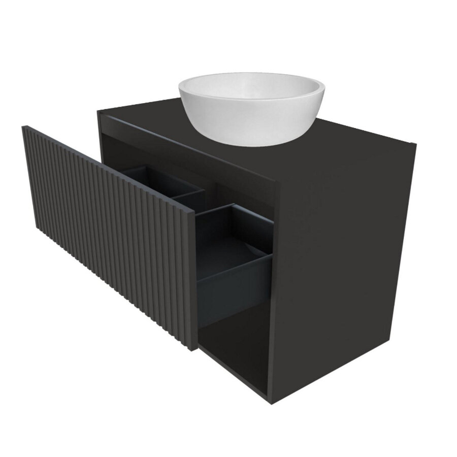 Best-Design "Rigatti-100-Black-Greeploos" Meubel Onderkast 100 cm
