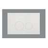 Bedieningsplaat Qeramiq Push Met DualfFush Frontbediening ABS Rond Glans Wit
