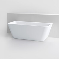 Clou InBe Ligbad Wandmodel Back to Wall 170x75x58 cm Acryl Wit Met Viega Badafvoer en Overloop Wit