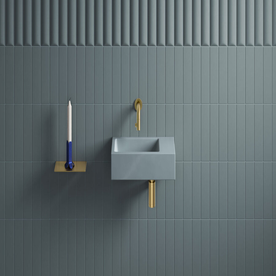 Telefoon Douche Planchet Clou Sjokker Wandmodel Goud Geborsteld PVD