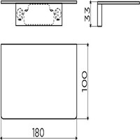 Telefoon Douche Planchet Clou Sjokker Wandmodel Gunmetal Geborsteld PVD