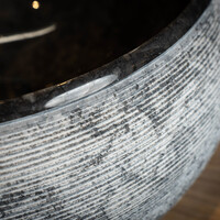 Waskom Loutro Rocky B Rond 40x40x15 cm Black