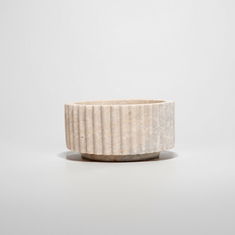 Waskom Loutro Irini Rond 25x25x14 cm Marmer