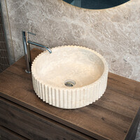 Waskom Loutro Irini Rond 40x40x15 cm Marmer