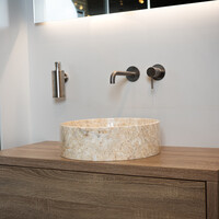 Waskom Loutro Louise S Rond 40x40x12 cm Marmer Sand