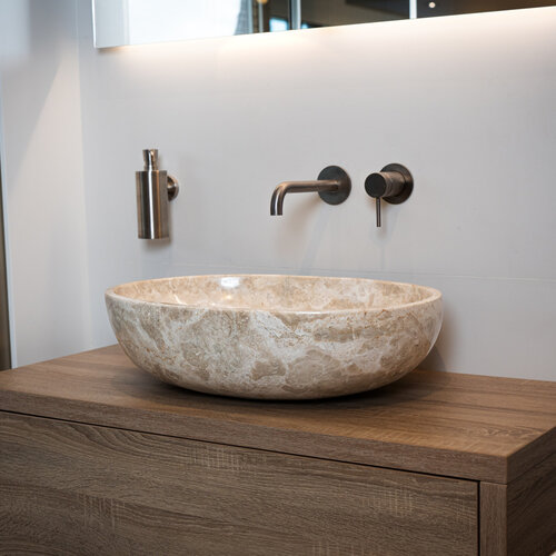 Waskom Loutro Elleni S Rechthoek 57x40.5x15 cm Marmer Sand 