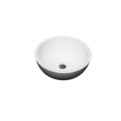 Waskom Loutro Milano Rond 39x39x15.5 cm Hoogglans Wit 