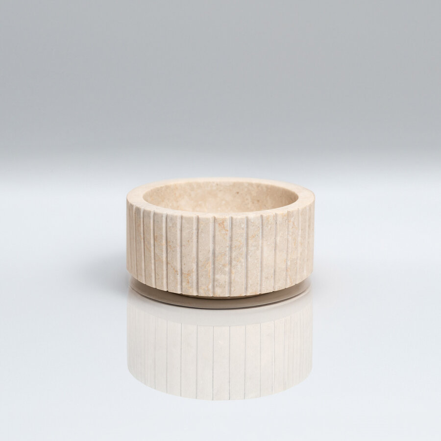 Waskom Loutro Jadya Mini Rond 25x25x12 cm Marmer