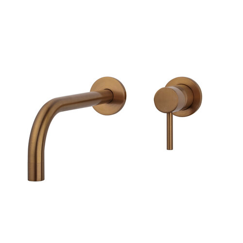 Afbouwdeel Eenhendel BWS Toon Wastafelkraan Met Coldstart Geborsteld Brons Koper 