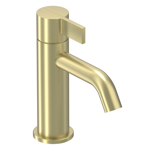 Wastafelkraan IVY Pact Model S Coldstart Geborsteld Mat Goud PVD 