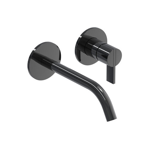 Inbouw Wastafelmengkraan IVY Pact 2-gats Coldstart Zwart Chroom PVD 