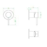 Inbouw Douchemengkraan IVY Concord Eenhendel Inclusief Inbouwdeel Geborsteld RVS316