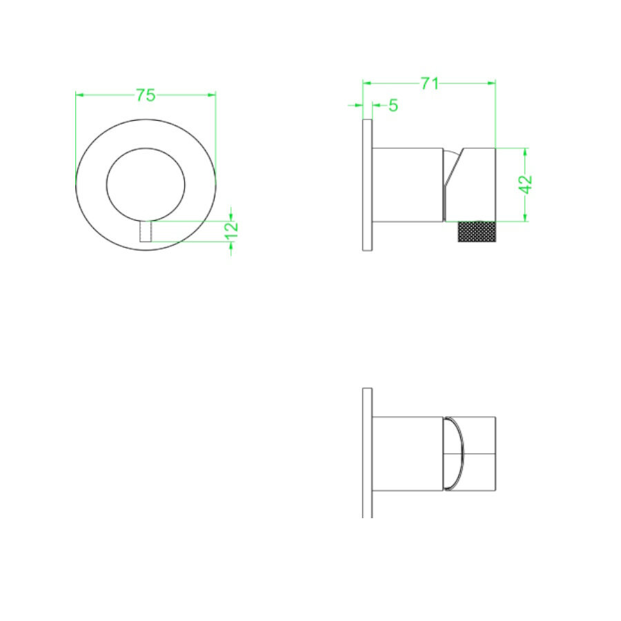 Inbouw Douchemengkraan IVY Tribe Eenhendel Inclusief Inbouwdeel Geborsteld RVS316