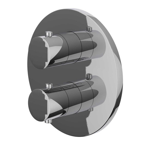 Afbouwdeel IVY Bond Inbouwthermostaat 1 Stopkraan Met Rond Rozet Chroom 