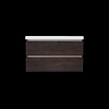 Sanilux Onderkast Trendline Met Greeplijst Aluminium 100x47x52 Cm Brown Oak