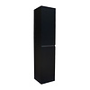 Sanilux Kolomkast Sanilux Trendline Met Greeplijst Aluminium 160x35x35 Cm Black Oak