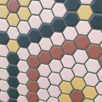 Mozaiek Tegel Hexagon 26x30 cm Mat Tuscany Gold (Prijs per 0.78 M2)