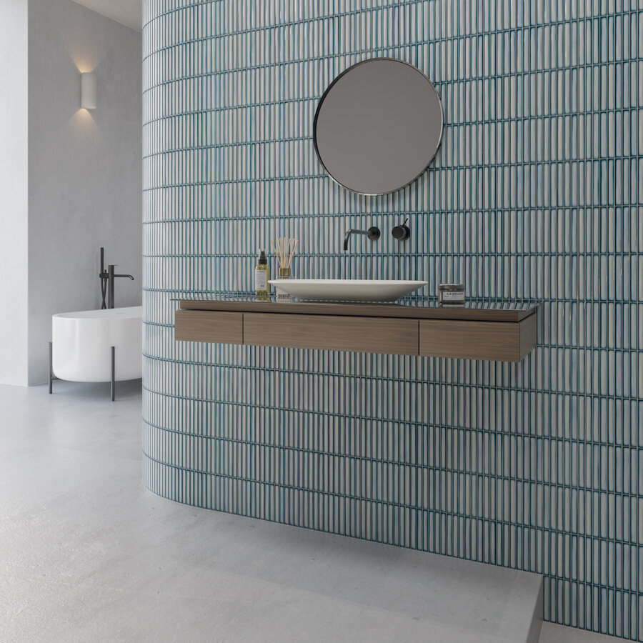 Mozaïek Stardos Bars 12.5x25 cm Glossy Blue (Prijs per M2)