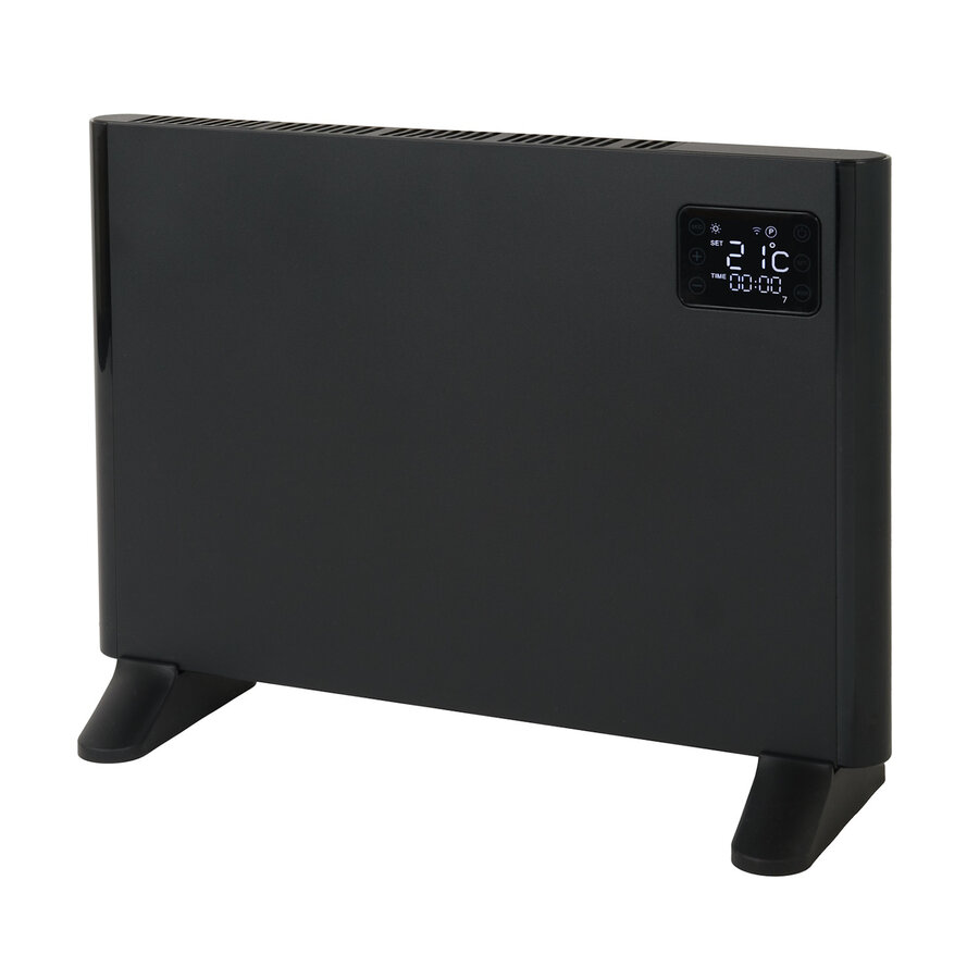 Convector Verwarming Eurom Sani Alutherm 1000W Voor in de Badkamer met Wi-Fi Zwart