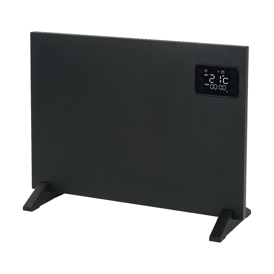 Convector Verwarming Eurom Sani Alutherm 800XS Voor in de Badkamer met Wi-Fi Zwart