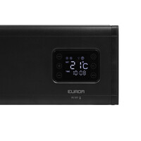 Convector Verwarming Eurom Alutherm Baseboard 2500W Laag Model met Wi-Fi Zwart