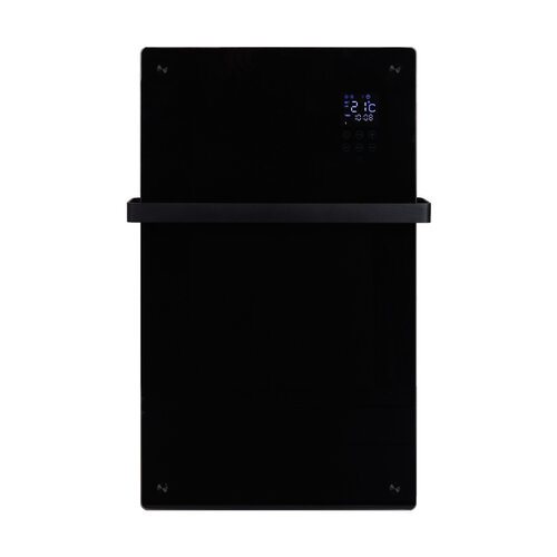 Convector Verwarming Eurom Alutherm Verre 1200W Voor in de Badkamer met Wi-Fi en Glazen Behuizing Zwart 