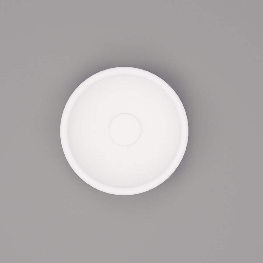 Waskom BWS Nox Mini 20 cm Solid Marmo Mat Wit