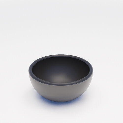 Waskom BWS Nox Mini 20 cm Solid Marmo Mat Zwart 