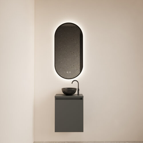 Fonteinmeubel BWS Meadow 40x50 cm Graphite Grijs Incl. Topplaat 