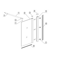 Inloopdouche Wiesbaden Eco 80x220 Cm 8 Mm Nano Coating Helder Glas Chroom