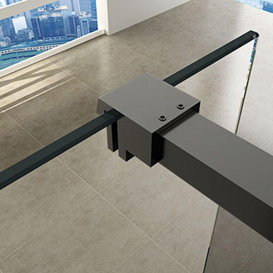 Profielset Met Stabilisatiestang Wiesbaden Slim 120cm Gunmetal