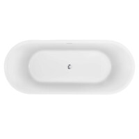 Vrijstaand Bad Luca Sanitair Primo Acryl 170x71x60 cm Incl. Afvoerset Glans Wit