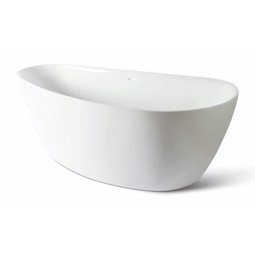 Vrijstaand Bad Luca Sanitair Primo Acryl 170x78x60 cm 260L Incl. Afvoerset Glans Wit 