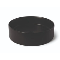 Waskom Luca Sanitair Ceramics Rond 39,4x39,4x11,5 Keramiek Mat Zwart