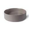 Luca Sanitair Waskom Luca Sanitair Ceramics Rond 39,4x39,4x11,5 Keramiek Mat Lichtgrijs