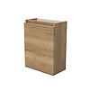 Sanilux Fonteinkast Sanilux Trendline 52x40x22 cm Links Softclose Natural Oak