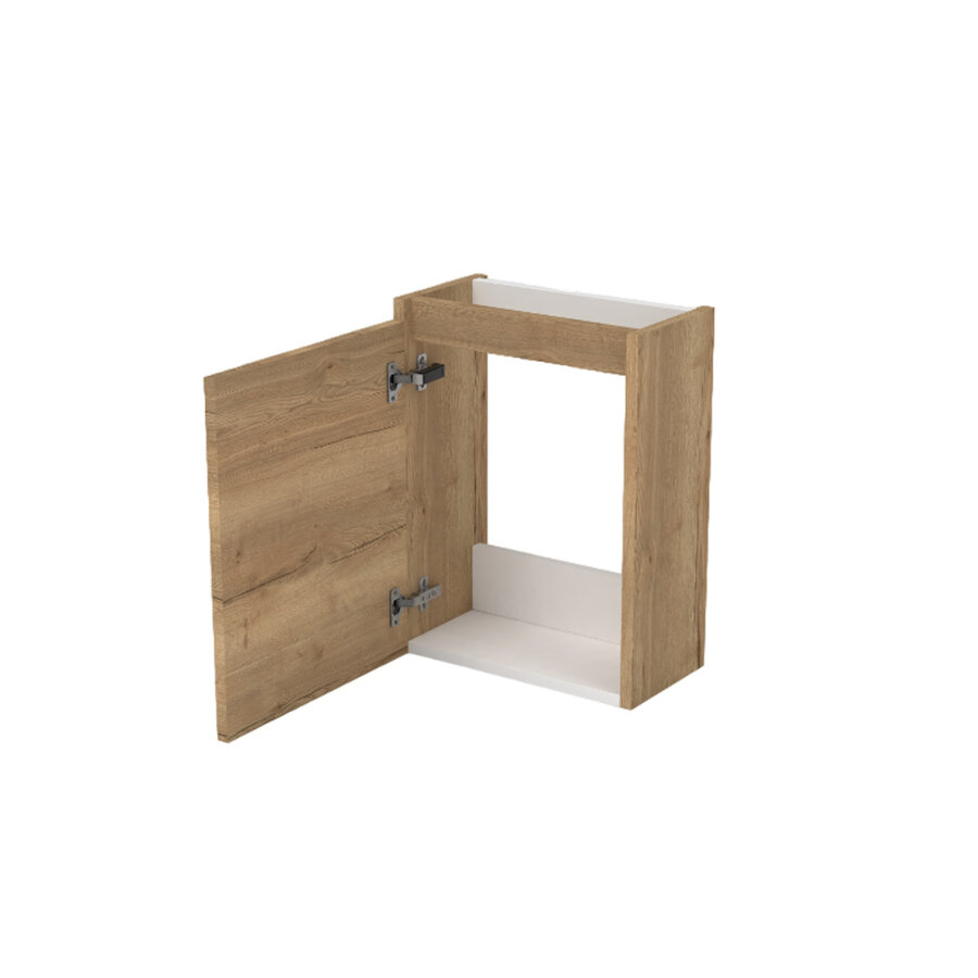 Fonteinkast Sanilux Trendline 52x40x22 cm Links Softclose Natural Oak