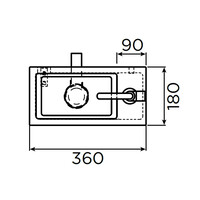 Fonteinset Clou InBe 64x36 Cm Eiken